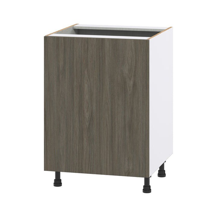 Hugo&Borg Savane 24-in W x 34.5-in H x 24-in D Textmel Sink Base Fully Assembled Cabinet (Flat Panel Slab Style)