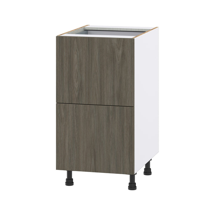 Hugo&Borg Savane 18-in W x 34.5-in H x 24-in D Textmel 3-Drawer Base Fully Assembled Cabinet (Flat Panel Style)