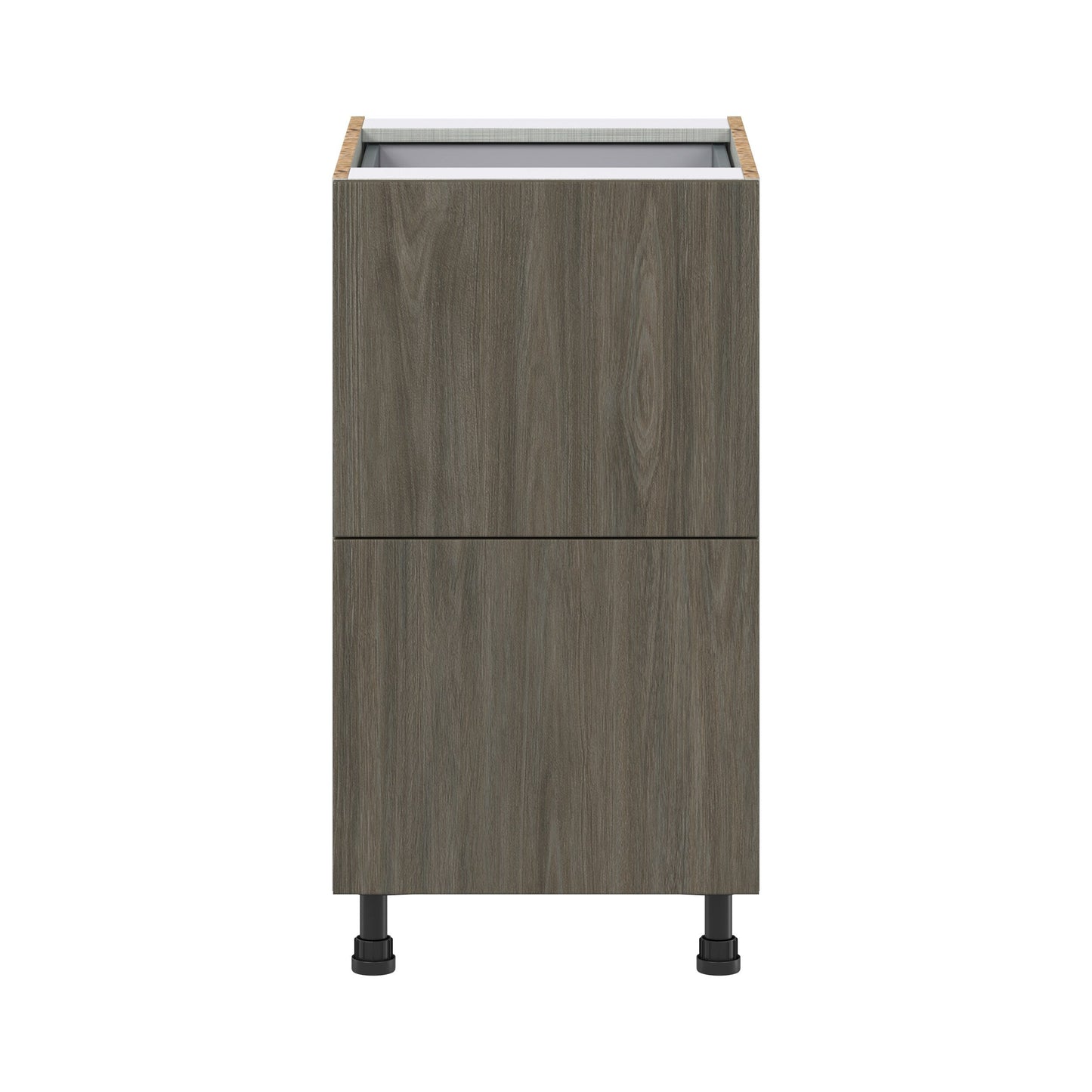 Hugo&Borg Savane 18-in W x 34.5-in H x 24-in D Textmel 3-Drawer Base Fully Assembled Cabinet (Flat Panel Style)
