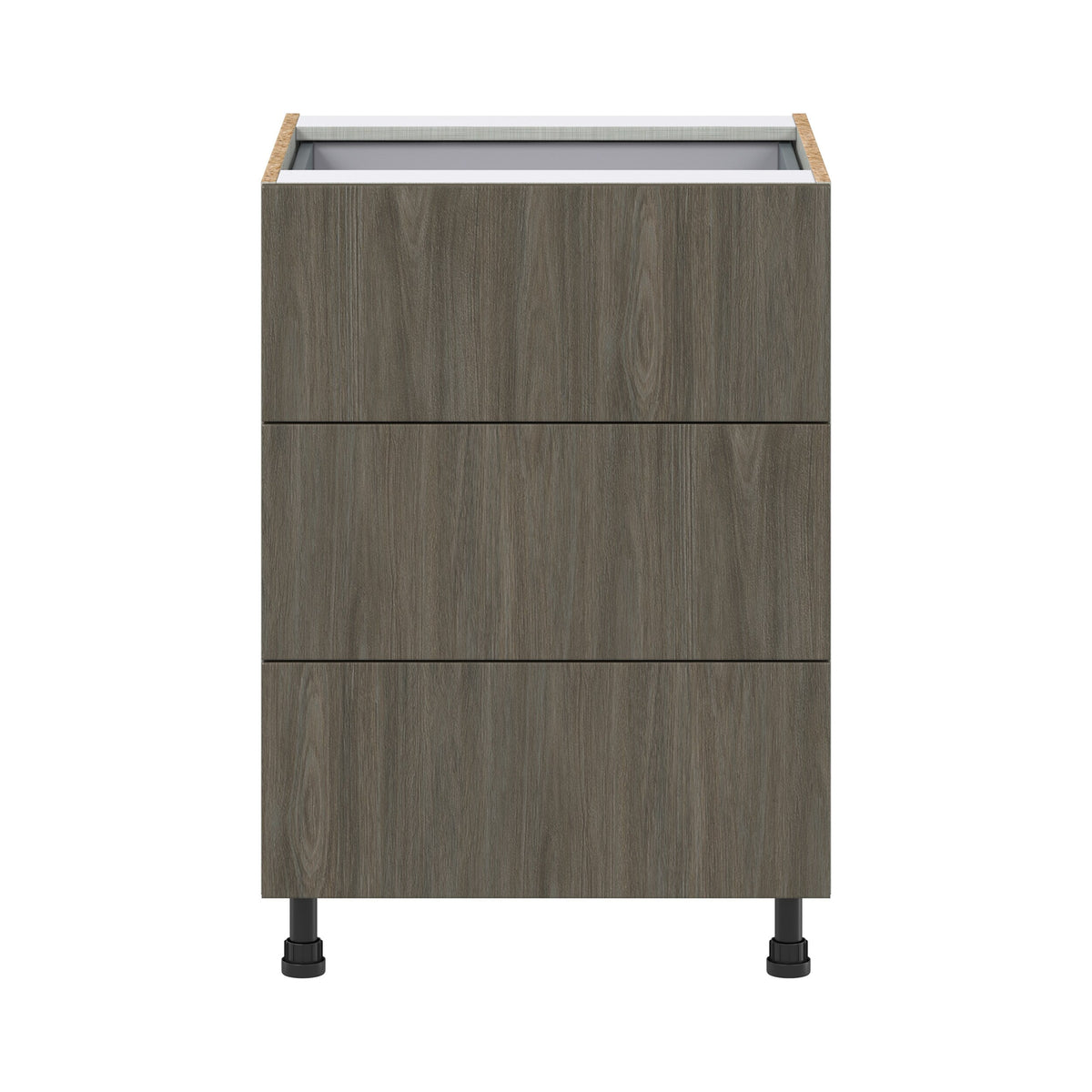 Hugo&Borg Savane 24-in W x 34.5-in H x 24-in D Textmel 4-Drawer Base Fully Assembled Cabinet (Flat Panel Style)