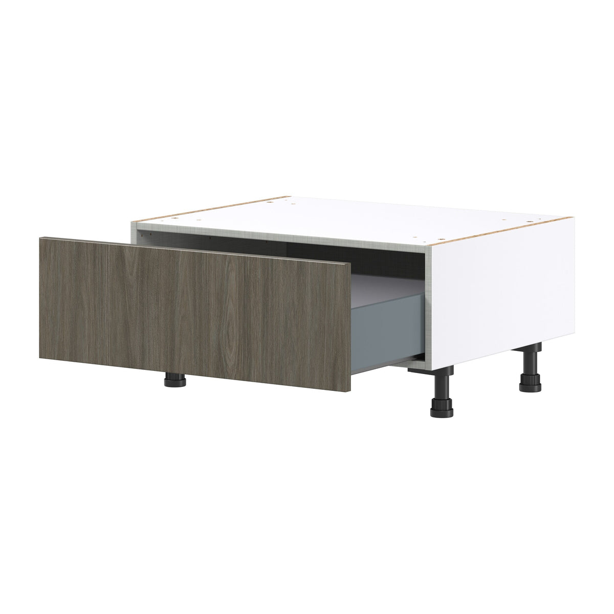 Hugo&Borg Savane 30-in W x 14.5-in H x 24-in D Textmel 1-Drawer Base Fully Assembled Cabinet (Flat Panel Style)