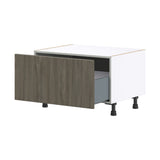 Hugo&Borg Savane 30-in W x 19.5-in H x 24-in D Textmel 1-Drawer Base Fully Assembled Cabinet (Flat Panel Style)