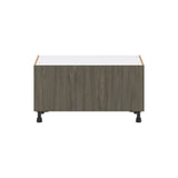 Hugo&Borg Savane 36-in W x 19.5-in H x 24-in D Textmel 1-Drawer Base Fully Assembled Cabinet (Flat Panel Style)