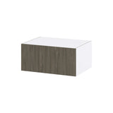 Hugo&Borg Savane 33-in W x 15-in H x 24-in D Textmel Wall Fully Assembled Cabinet (Flat Panel Slab Door Style)