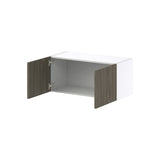 Hugo&Borg Savane 33-in W x 15-in H x 14-in D Textmel Wall Fully Assembled Cabinet (Flat Panel Slab Door Style)