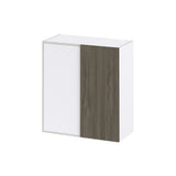 Hugo&Borg Savane 30-in W x 35-in H x 14-in D Textmel Wall Fully Assembled Cabinet (Flat Panel Slab Door Style)