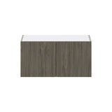 Hugo&Borg Savane 30-in W x 15-in H x 14-in D Textmel Wall Fully Assembled Cabinet (Flat Panel Slab Door Style)