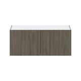 Hugo&Borg Savane 36-in W x 15-in H x 14-in D Textmel Wall Fully Assembled Cabinet (Flat Panel Slab Door Style)