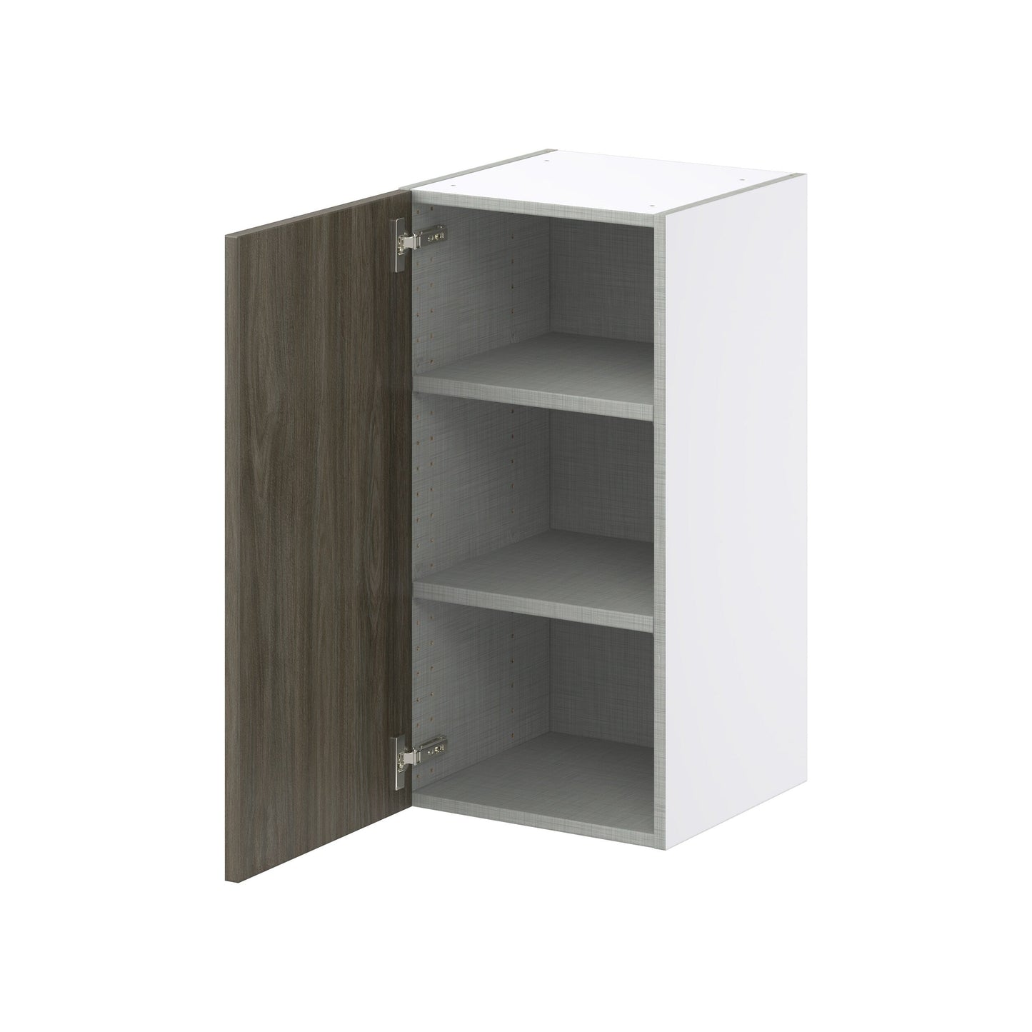 Hugo&Borg Savane 15-in W x 30-in H x 14-in D Textmel Wall Fully Assembled Cabinet (Flat Panel Slab Door Style)