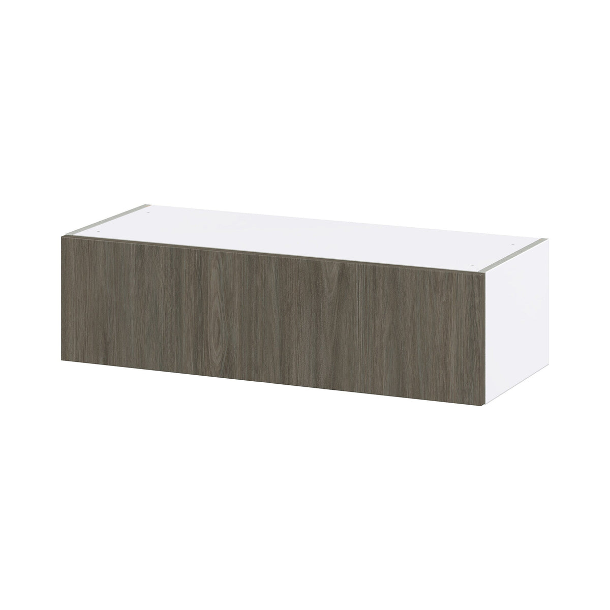 Hugo&Borg Savane 36-in W x 10-in H x 14-in D Textmel Wall Fully Assembled Cabinet (Flat Panel Slab Door Style)