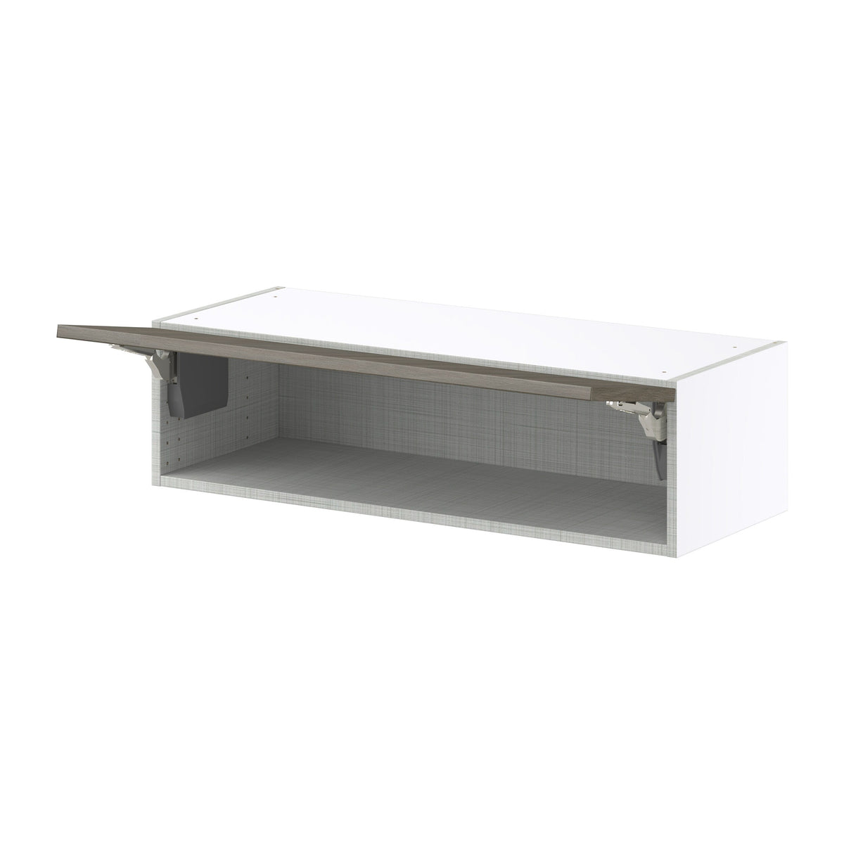 Hugo&Borg Savane 36-in W x 10-in H x 14-in D Textmel Wall Fully Assembled Cabinet (Flat Panel Slab Door Style)