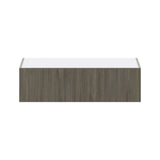 Hugo&Borg Savane 36-in W x 10-in H x 14-in D Textmel Wall Fully Assembled Cabinet (Flat Panel Slab Door Style)