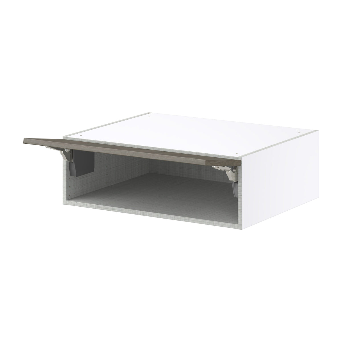 Hugo&Borg Savane 30-in W x 10-in H x 24-in D Textmel Wall Fully Assembled Cabinet (Flat Panel Slab Door Style)
