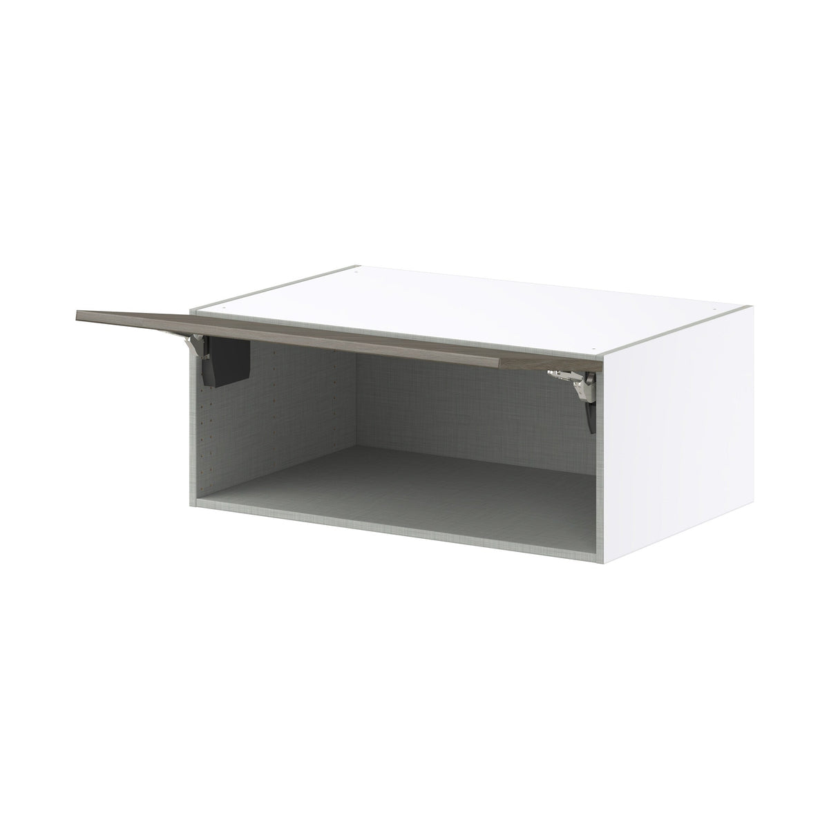 Hugo&Borg Savane 36-in W x 15-in H x 24-in D Textmel Wall Fully Assembled Cabinet (Flat Panel Slab Door Style)
