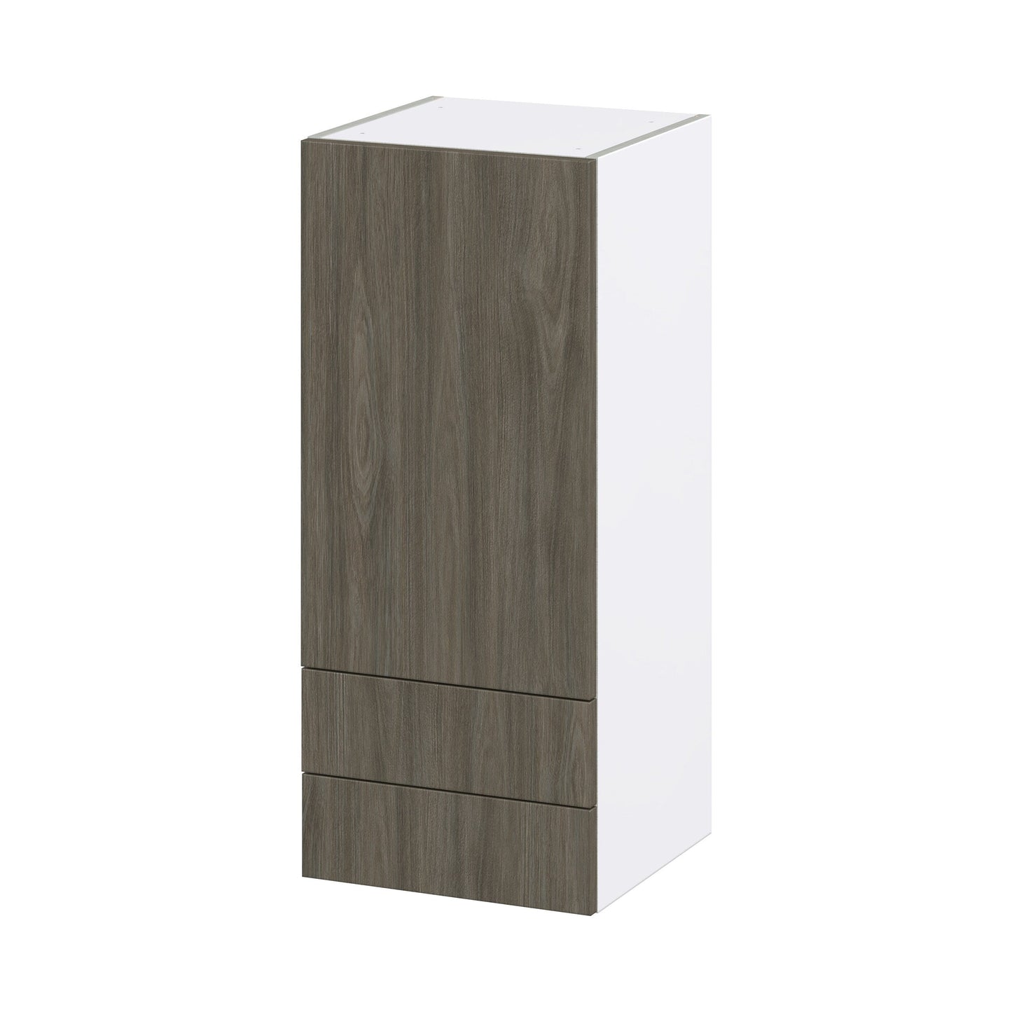 Hugo&Borg Savane 15-in W x 35-in H x 14-in D Textmel 2-Drawers Wall Fully Assembled Cabinet (Flat Panel Slab Style)