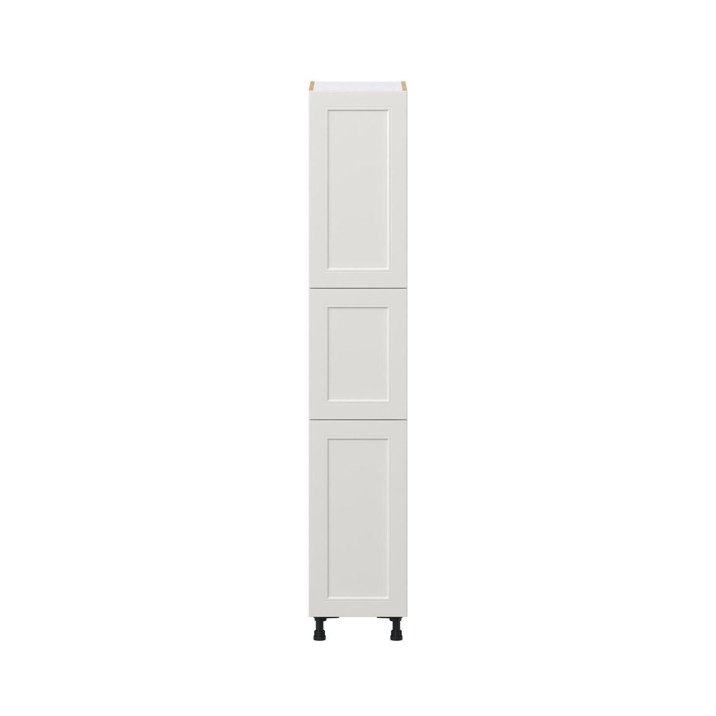 Hugo&Borg Belcourt 15-in W x 84.5-in H x 24-in D Gray Painted Pantry Fully Assembled Cabinet (Recessed Panel Shaker Door Style)