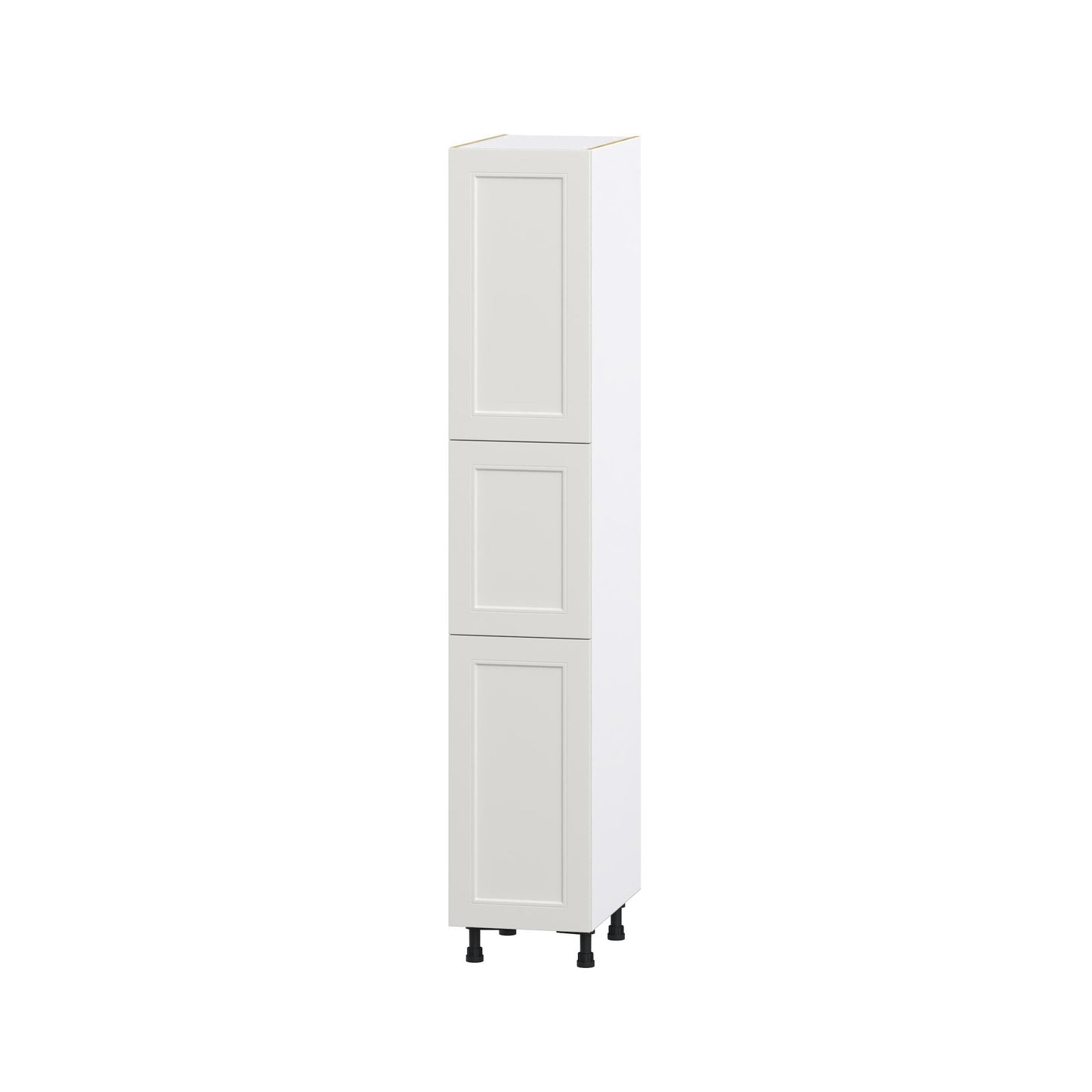 Hugo&Borg Belcourt 15-in W x 84.5-in H x 24-in D Gray Painted Pantry Fully Assembled Cabinet (Recessed Panel Shaker Door Style)