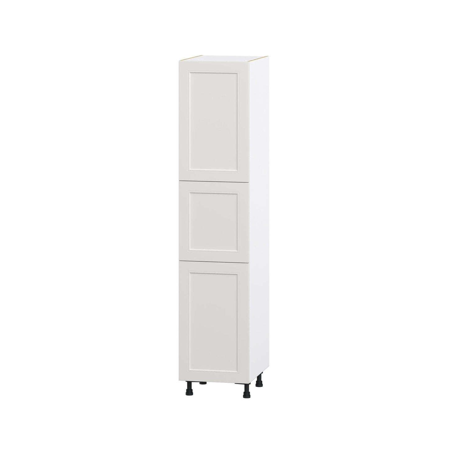 Hugo&Borg Belcourt 18-in W x 84.5-in H x 24-in D Gray Painted Pantry Fully Assembled Cabinet (Recessed Panel Shaker Door Style)