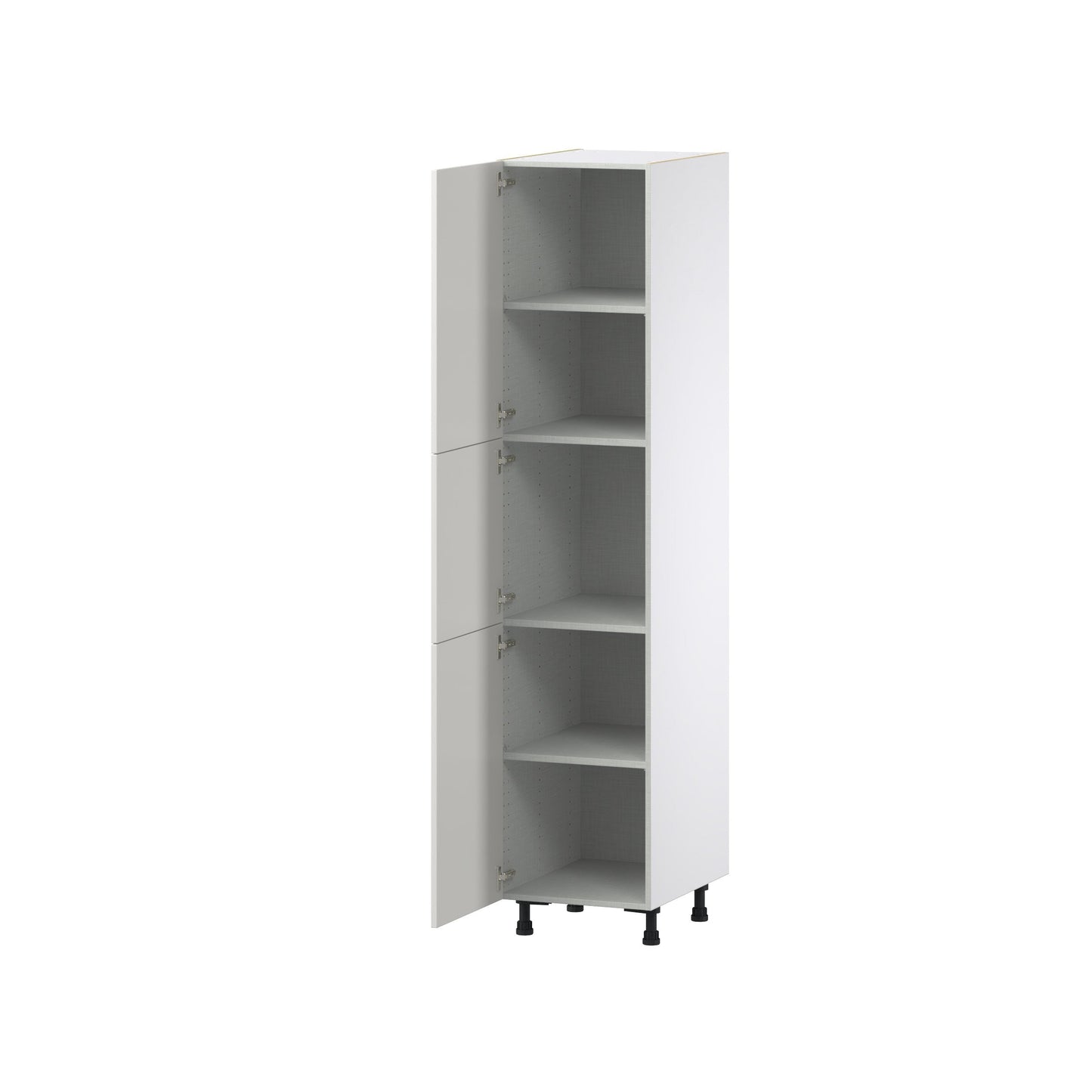 Hugo&Borg Belcourt 18-in W x 84.5-in H x 24-in D Gray Painted Pantry Fully Assembled Cabinet (Recessed Panel Shaker Door Style)