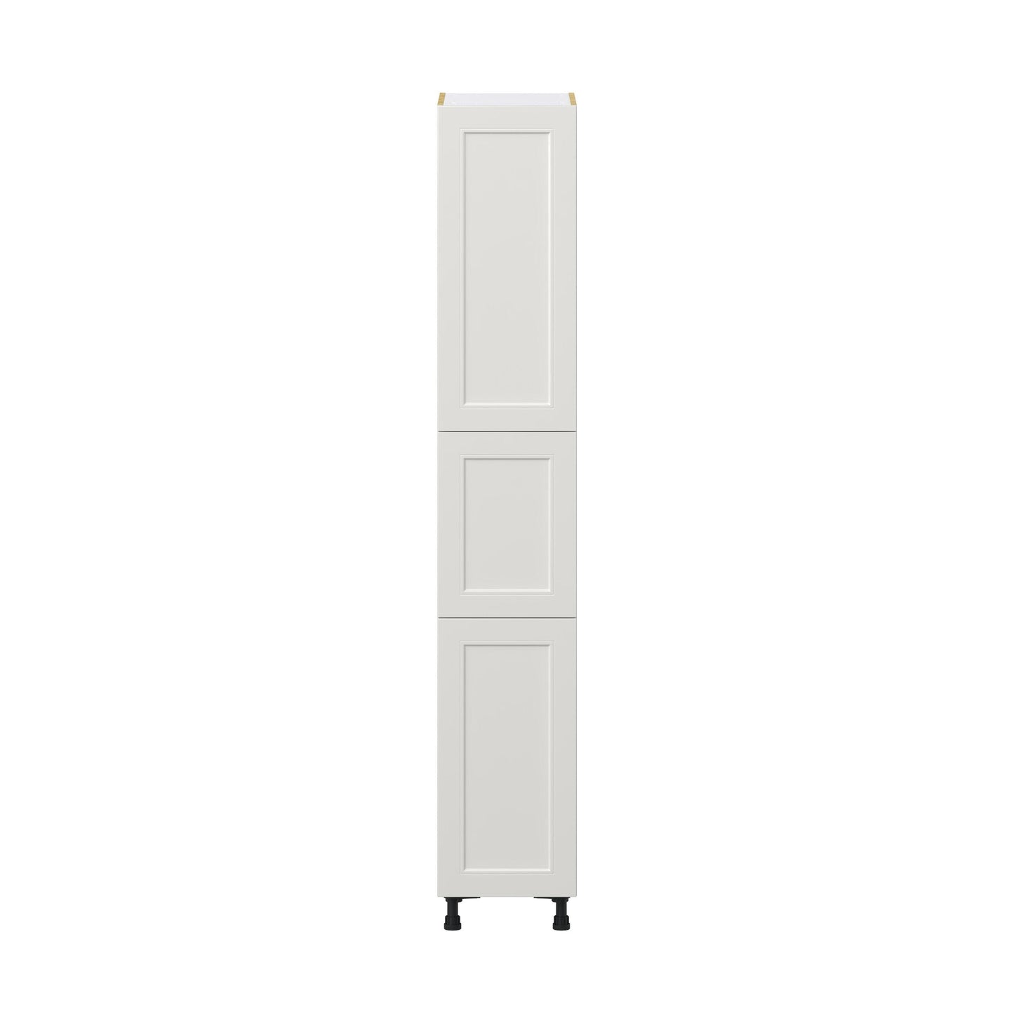 Hugo&Borg Belcourt 15-in W x 89.5-in H x 24-in D Gray Painted Pantry Fully Assembled Cabinet (Recessed Panel Shaker Door Style)