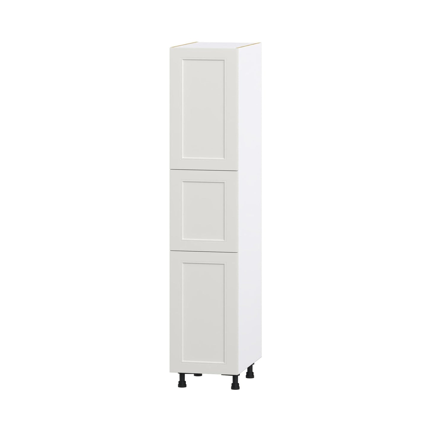 Hugo&Borg Belcourt 18-in W x 89.5-in H x 24-in D Gray Painted Pantry Fully Assembled Cabinet (Recessed Panel Shaker Door Style)