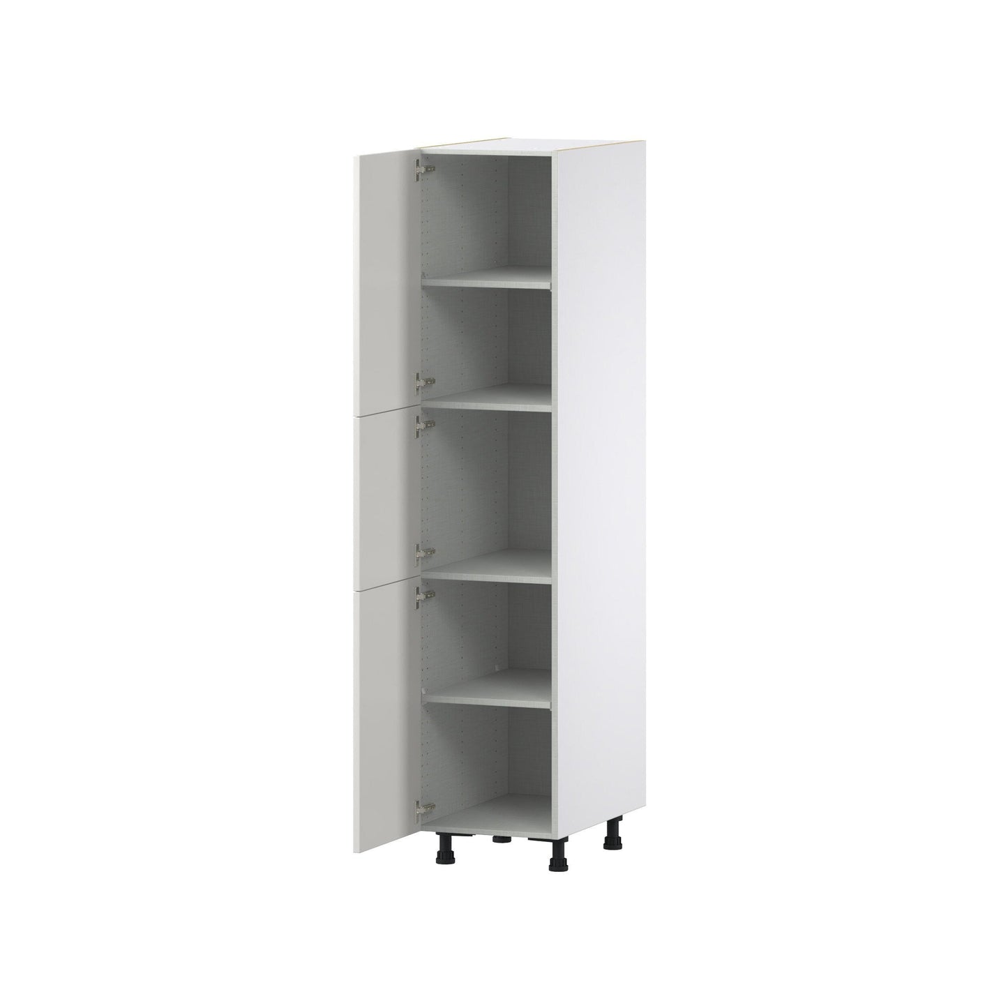 Hugo&Borg Belcourt 18-in W x 89.5-in H x 24-in D Gray Painted Pantry Fully Assembled Cabinet (Recessed Panel Shaker Door Style)