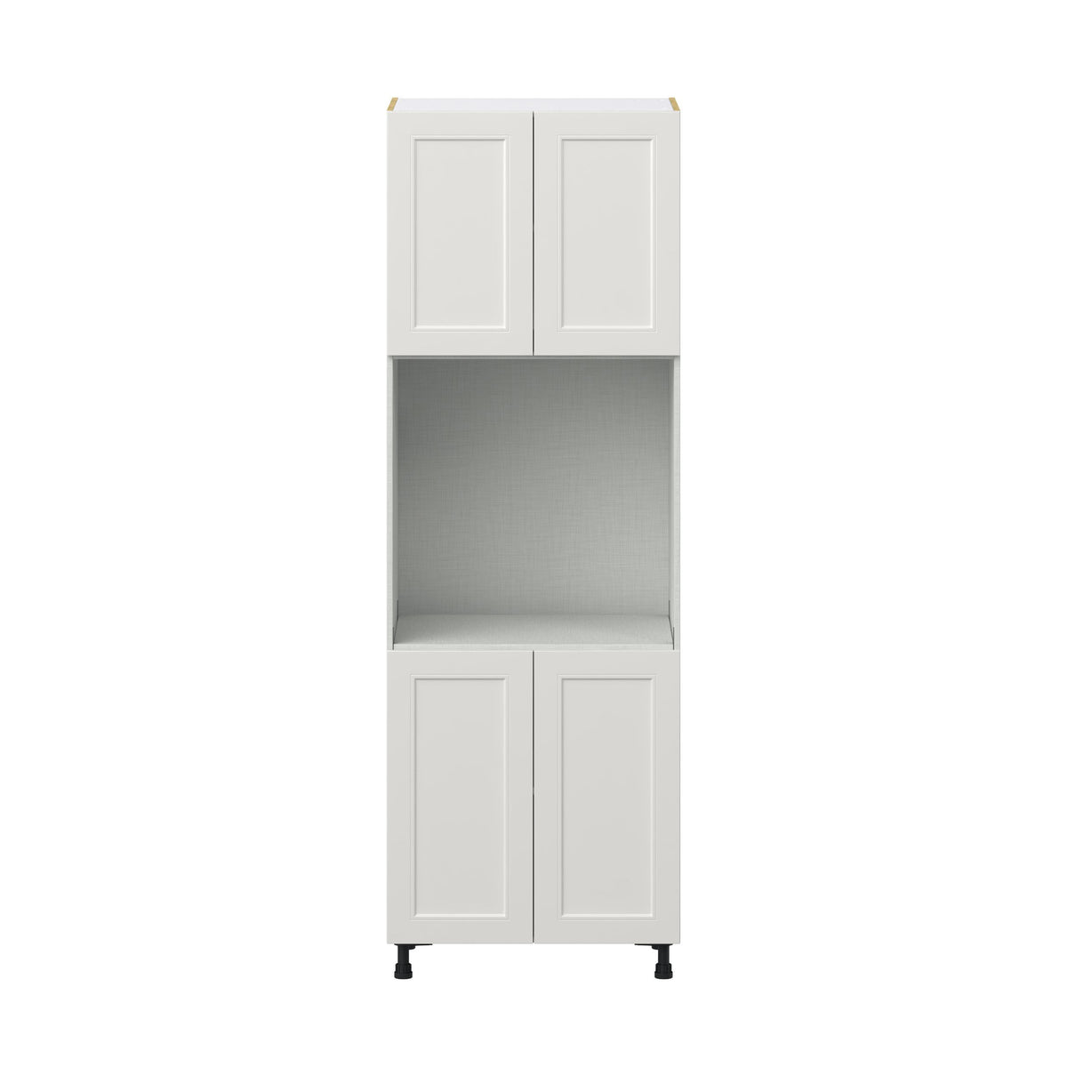 Hugo&Borg Belcourt 30-in W x 89.5-in H x 24-in D Gray Painted Single Oven Pantry Fully Assembled Cabinet (Recessed Panel Shaker Style)