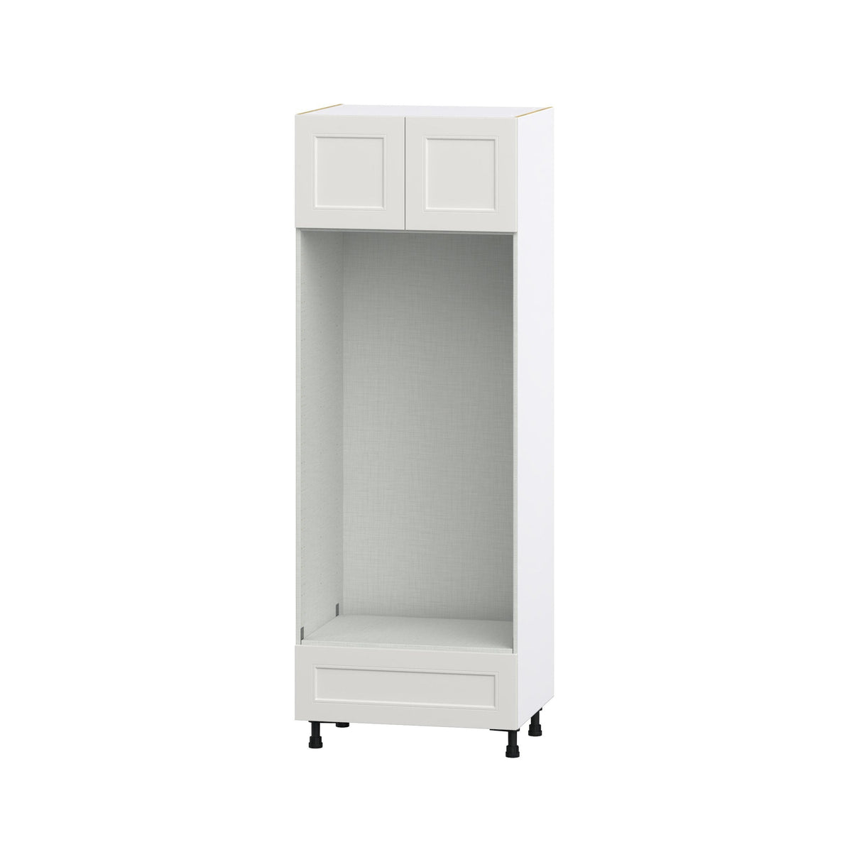 Hugo&Borg Belcourt 30-in W x 84.5-in H x 24-in D Gray Painted 1-Drawer Single or Double Oven Pantry Fully Assembled Cabinet (Recessed Panel Shaker Style)