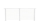 CityPost Deck Mount White Steel Deck Cable Rail Kit