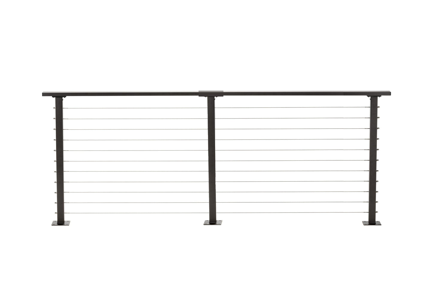 CityPost Deck Mount Bronze Steel Deck Cable Rail Kit