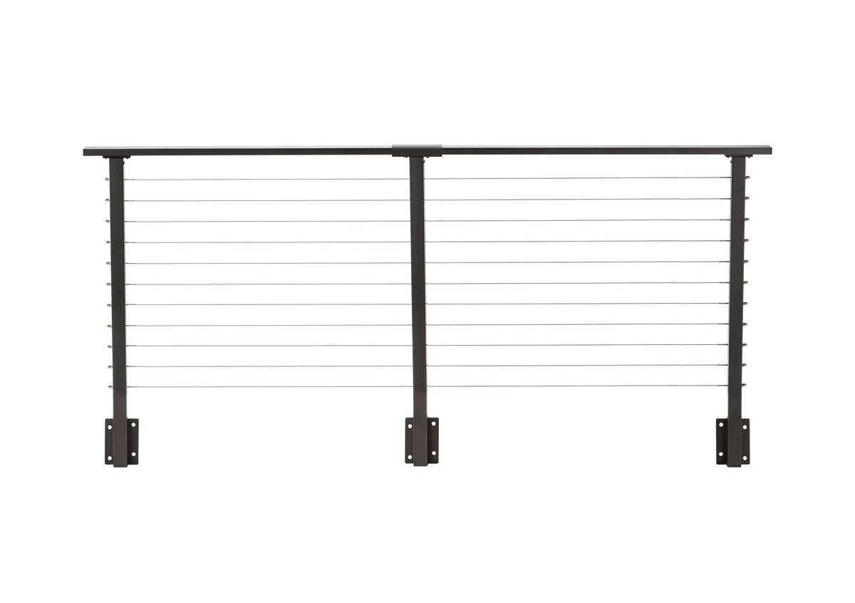 CityPost Face Mount x 36-in Bronze Steel Deck Cable Rail Kit