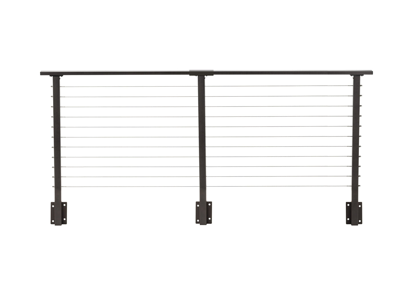 CityPost Face Mount x 36-in Bronze Steel Deck Cable Rail Kit