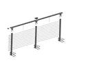 CityPost Face Mount x 36-in Bronze Steel Deck Cable Rail Kit