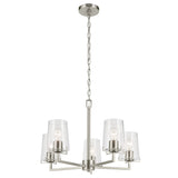 Kichler Birk 5-Light Brushed Nickel Farmhouse Chandelier
