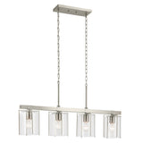 Kichler Birk 4-Light Brushed Nickel Farmhouse Chandelier