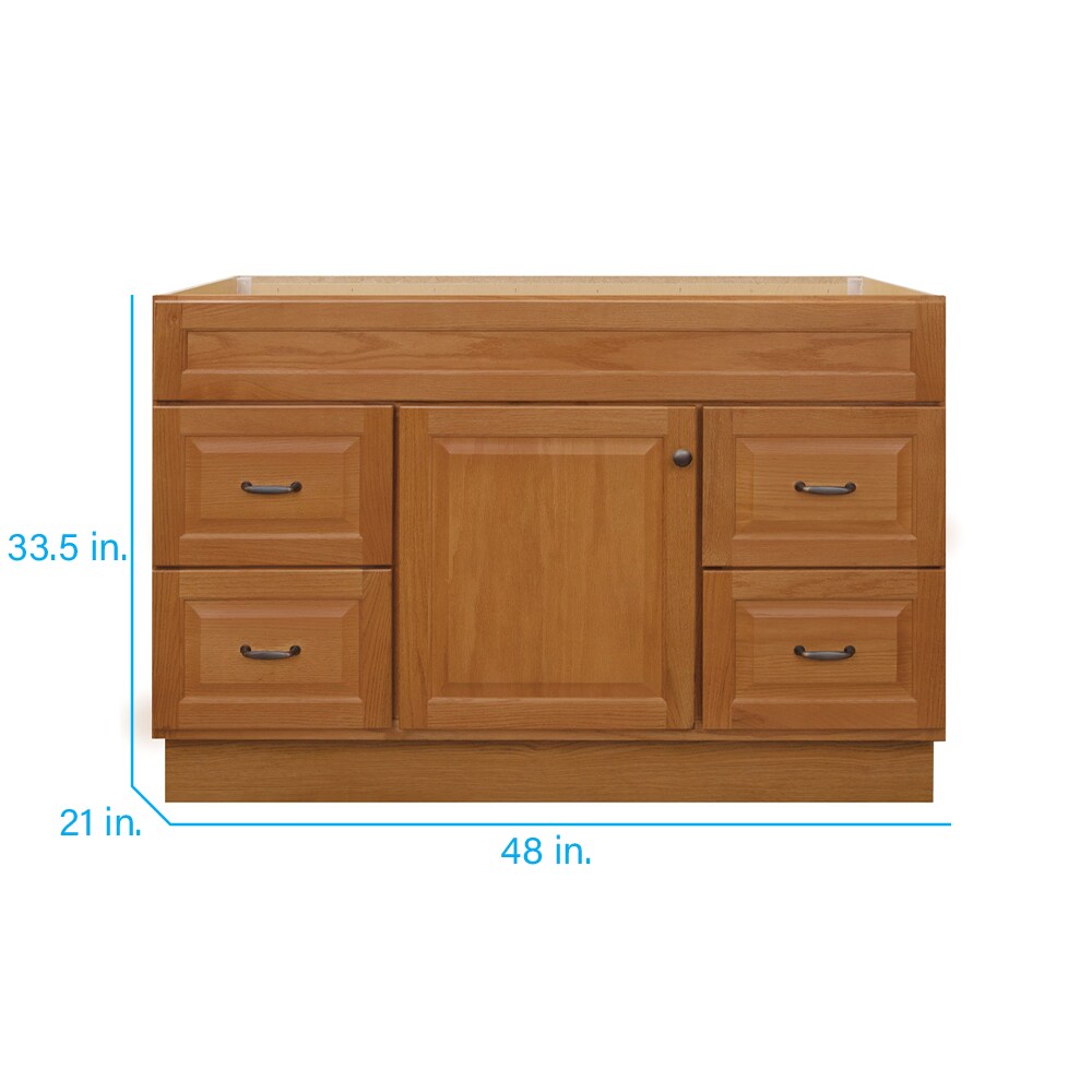Project Source 48-in White Bathroom Vanity Cabinet
