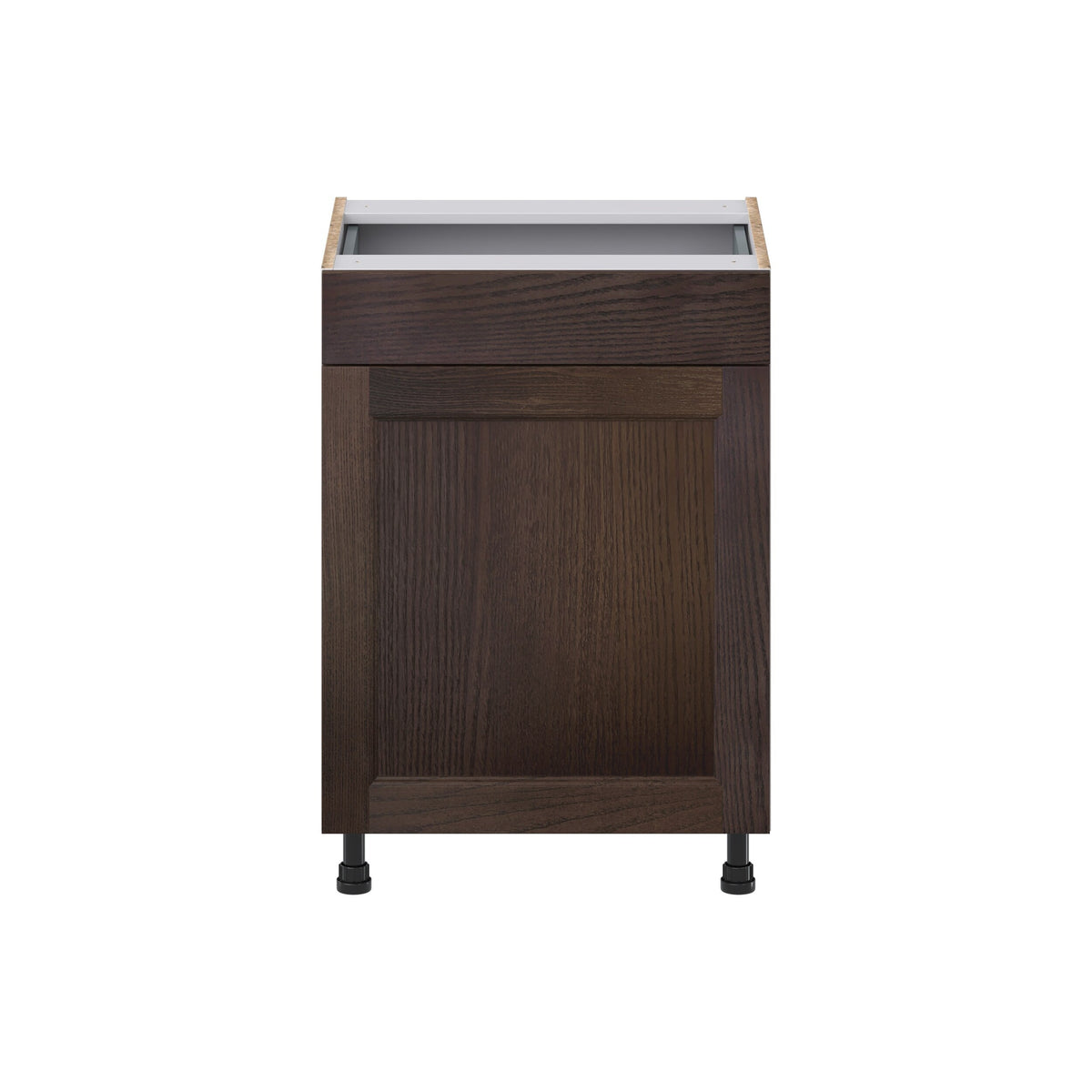 Hugo&Borg 24-in W x 34.5-in H x 21-in D Wood 1-Drawer Base Fully Assembled Cabinet (Recessed Panel Shaker Style)