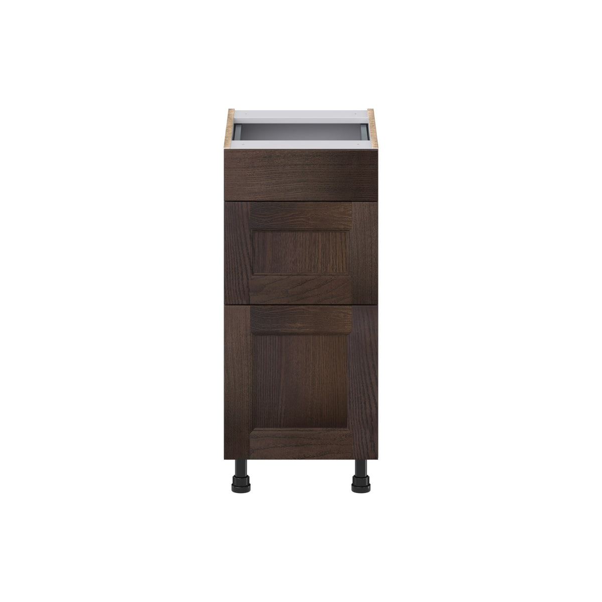 Hugo&Borg 15-in W x 34.5-in H x 21-in D Wood 3-Drawer Base Fully Assembled Cabinet (Recessed Panel Style)