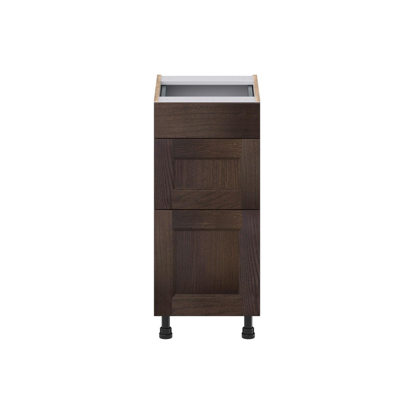 Hugo&Borg 15-in W x 34.5-in H x 21-in D Wood 3-Drawer Base Fully Assembled Cabinet (Recessed Panel Style)