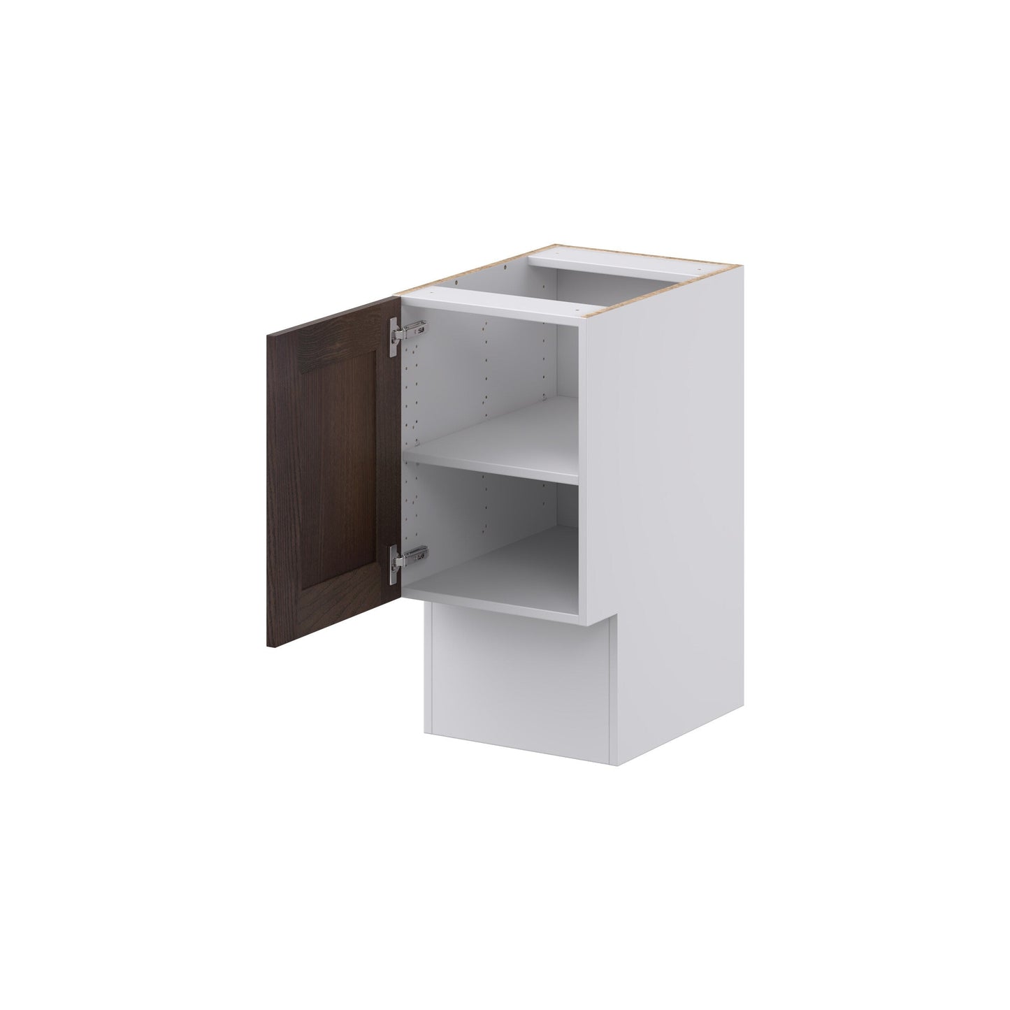 Hugo&Borg 15-in W x 34.5-in H x 21-in D Wood Base Fully Assembled Cabinet (Recessed Panel Shaker Door Style)