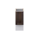 Hugo&Borg 12-in W x 34.5-in H x 21-in D Wood Base Fully Assembled Cabinet (Recessed Panel Shaker Door Style)