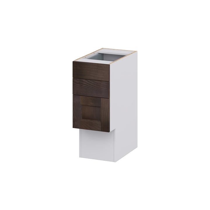 Hugo&Borg 12-in W x 30-in H x 21-in D Wood 4-Drawer Base Fully Assembled Cabinet (Recessed Panel Style)