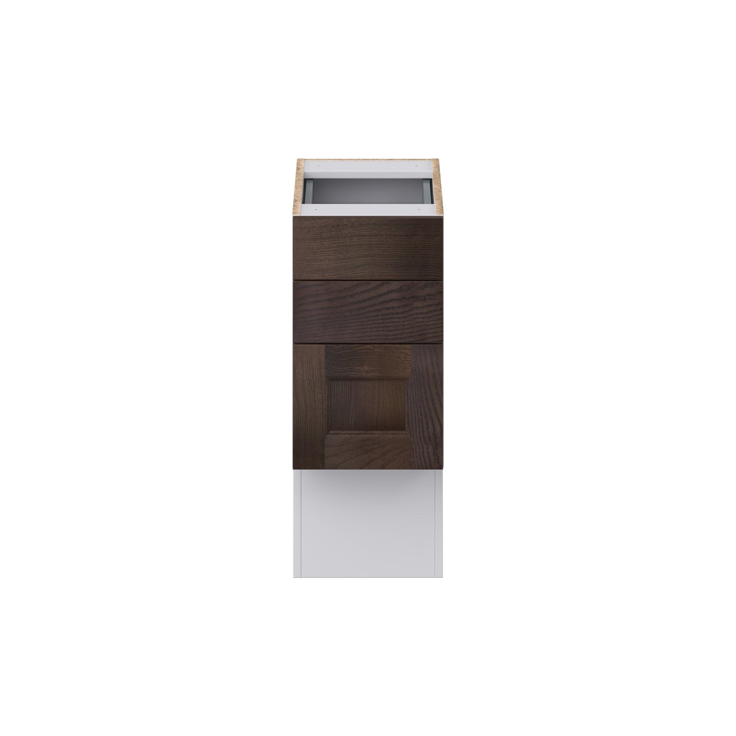 Hugo&Borg 12-in W x 30-in H x 21-in D Wood 4-Drawer Base Fully Assembled Cabinet (Recessed Panel Style)