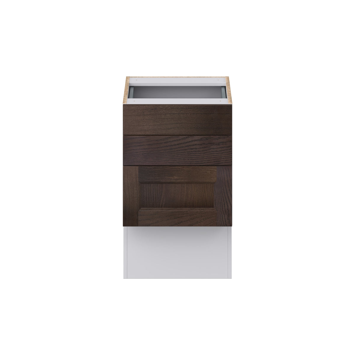 Hugo&Borg 18-in W x 30-in H x 21-in D Wood 3-Drawer Base Fully Assembled Cabinet (Recessed Panel Style)