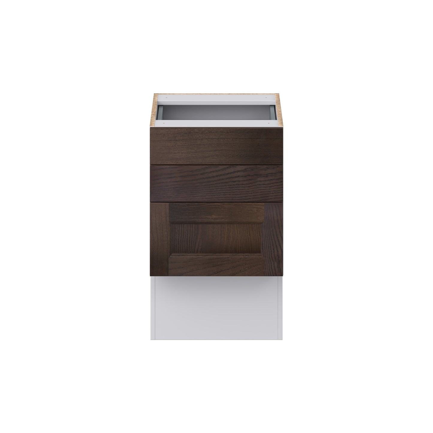 Hugo&Borg 18-in W x 30-in H x 21-in D Wood 3-Drawer Base Fully Assembled Cabinet (Recessed Panel Style)