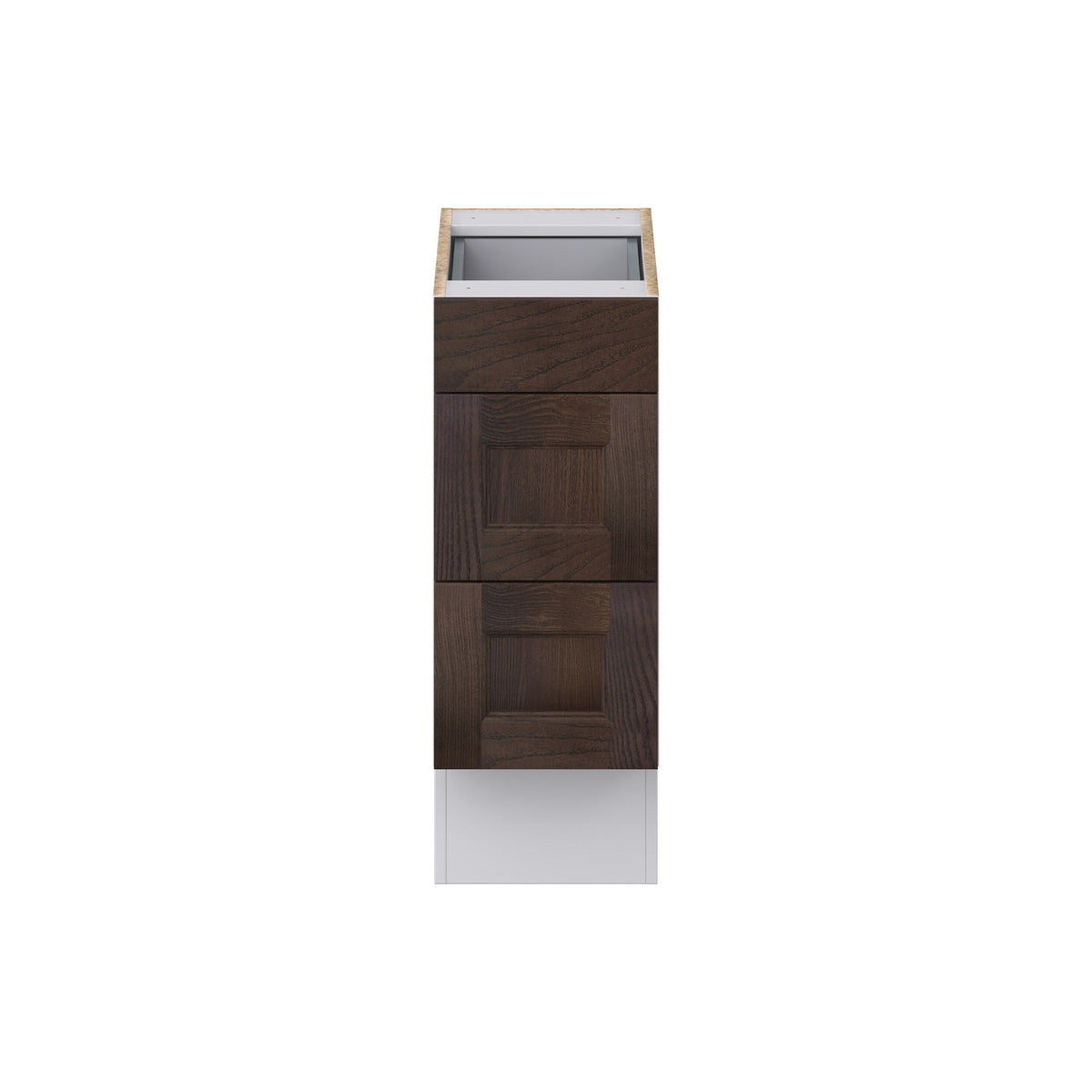Hugo&Borg 12-in W x 32.5-in H x 24-in D Wood 3-Drawer Base Fully Assembled Cabinet (Recessed Panel Style)