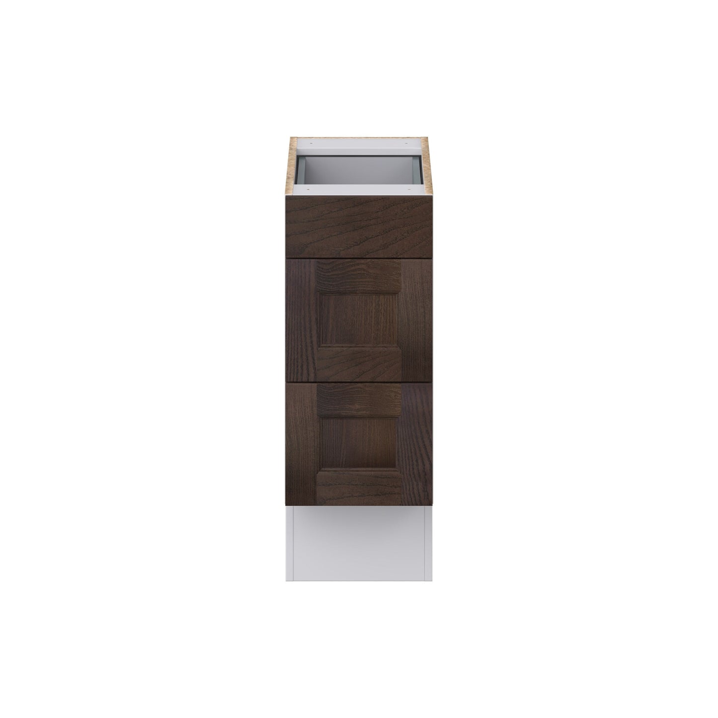 Hugo&Borg 12-in W x 32.5-in H x 24-in D Wood 3-Drawer Base Fully Assembled Cabinet (Recessed Panel Style)