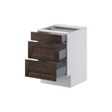 Hugo&Borg 21-in W x 32.5-in H x 24-in D Wood 3-Drawer Base Fully Assembled Cabinet (Recessed Panel Style)