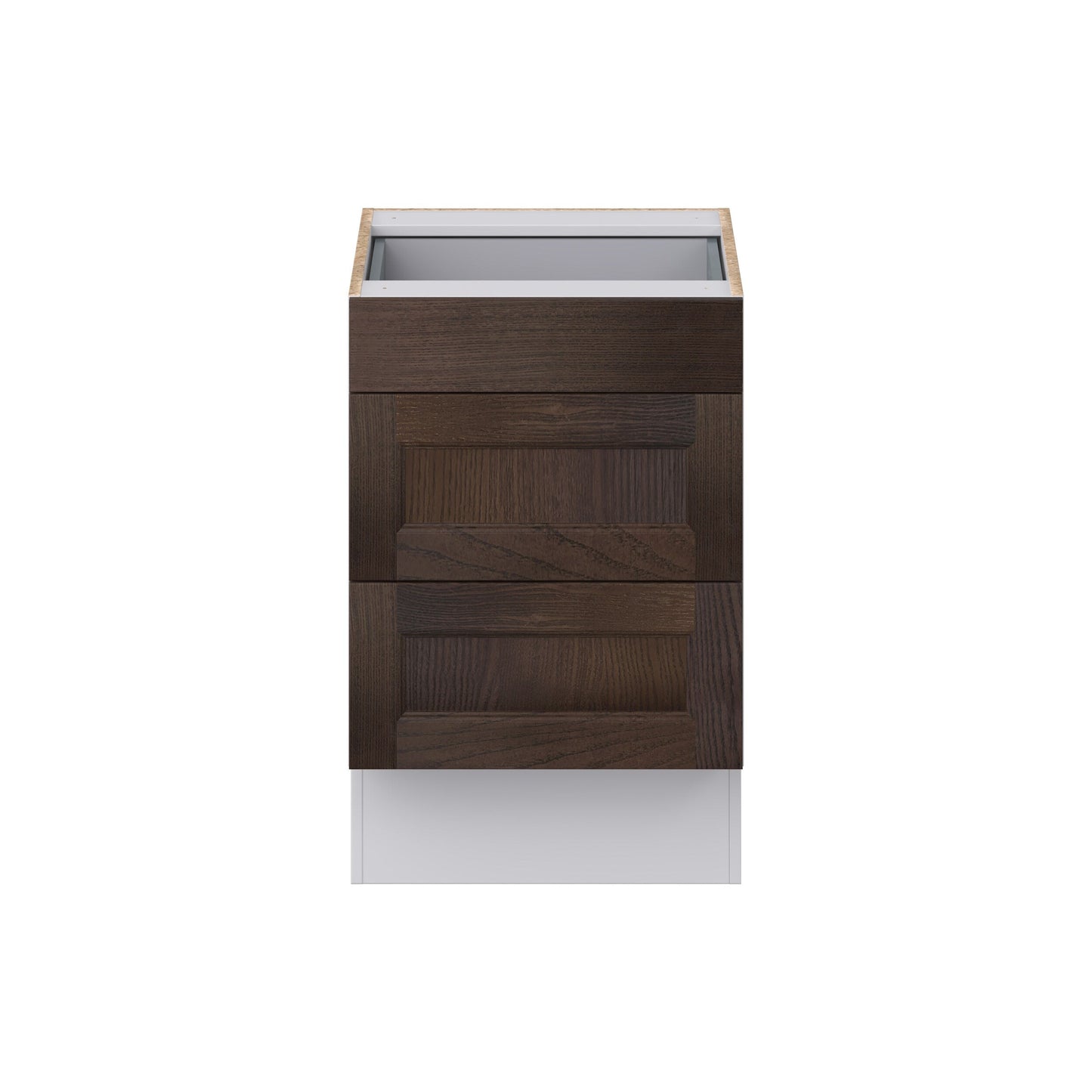 Hugo&Borg 21-in W x 32.5-in H x 24-in D Wood 3-Drawer Base Fully Assembled Cabinet (Recessed Panel Style)