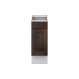 Hugo&Borg 12-in W x 34.5-in H x 24-in D Wood 1-Drawer Base Fully Assembled Cabinet (Recessed Panel Shaker Style)